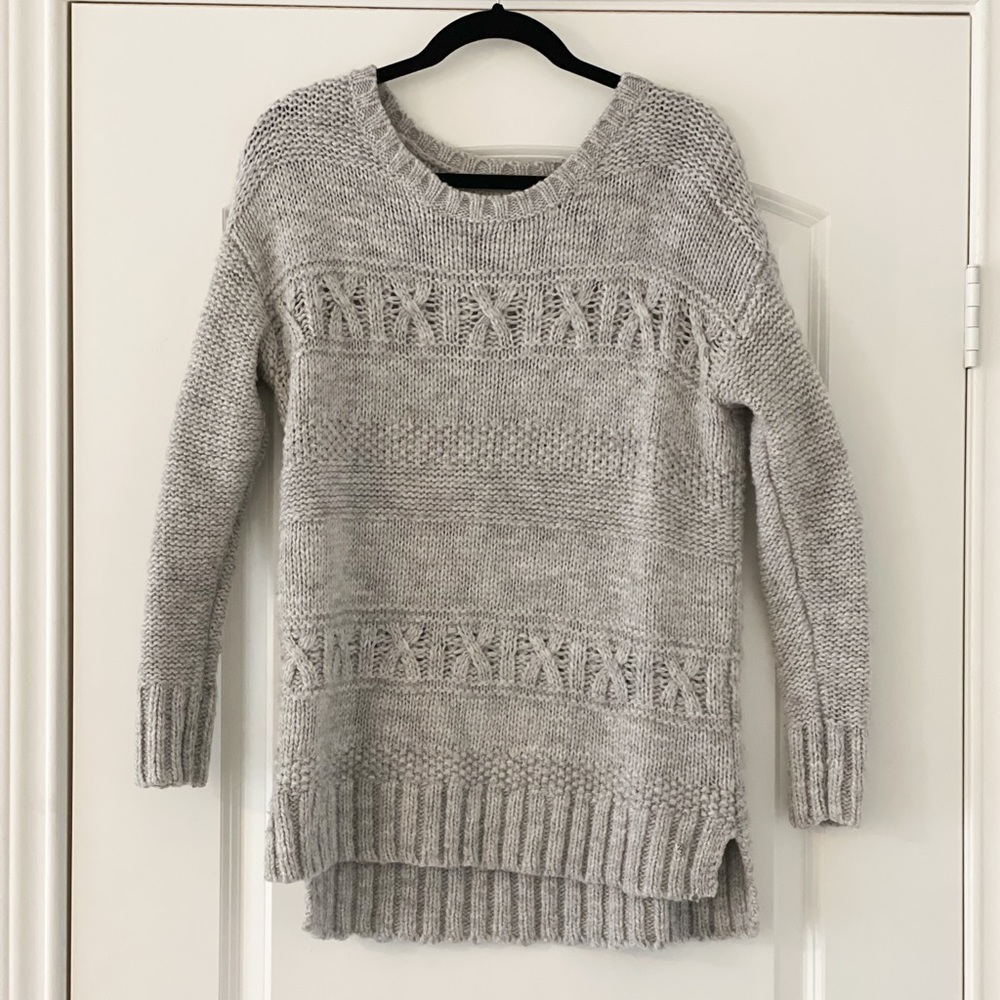 Oversized American Eagle Gray Sweater in Size Medium
